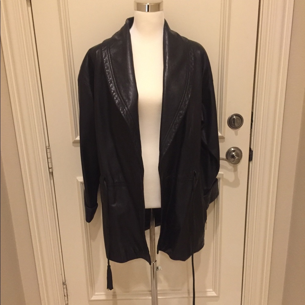 Neiman Marcus Leather Coat, Excellent Condition